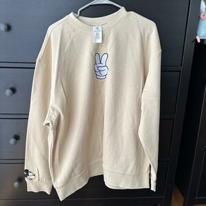 Disney Mickey Peace Sign Pullover